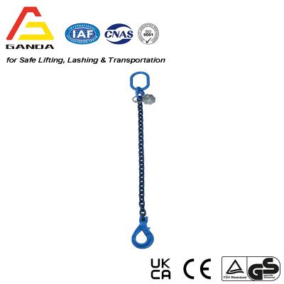 G80 2t Single-Leg Chainsling with Self Locking Hook